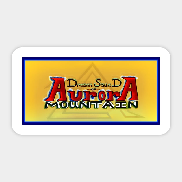 Dragon Squad of Aurora Mountain T-Shirt Sticker by RockyHay